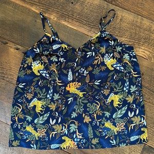 J. Crew Navy Cheetah Cami Camisole Tank Top 6